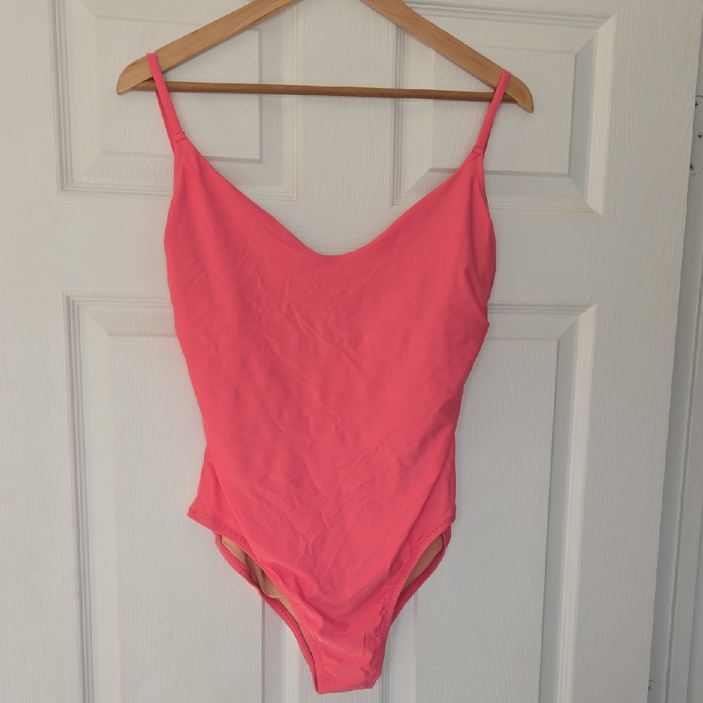 J. Crew Neon Pink One-Piece Swimsuit